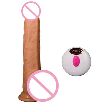 Šildymo Tikroviškas Dildo su 10 Dažnių 6 Greičių Nuotolinio Valdymo Vibruojantis Penis Sekso Žaislas, skirtas Moterų Veržlus Makšties Vibratorius - Nuotrauka 1  