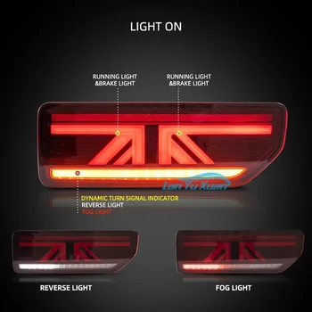 LED galiniai Žibintai Asamblėjos Galiniai Lempos 4th Gen Sierra 4X4 2018 2019 Auto Dalys Suzuki Jimny Užpakaliniai žibintai DRL Posūkio Signalo - Nuotrauka 2  
