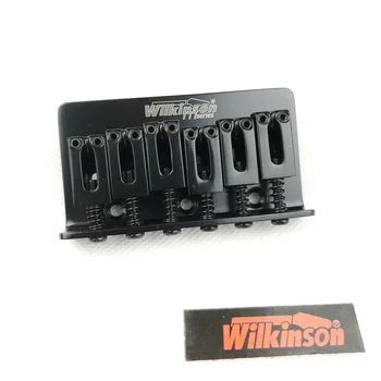 Wilkinson Elektrinė Gitara Fiksuotojo Tiltas, String Per Tiltą Steg Tailpiece string tarpai 10.5 mm WOF01 Juoda - Nuotrauka 2  