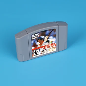 dėl All-Star Beisbolo 2001 žaidimas kortelę 64bit JAV NTSC versija, N64 vaizdo žaidimų konsolės anglų kalba - Nuotrauka 1  