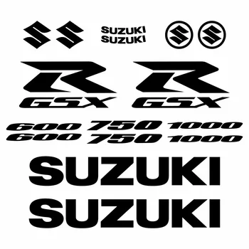 Šviesą atspindinčios Suzuki GSXR 600 750 1000 Lipdukai Lipdukai Bakas Logotipas Nustatyti Šalmas Emblema Vinilo Komplektas - Nuotrauka 1  