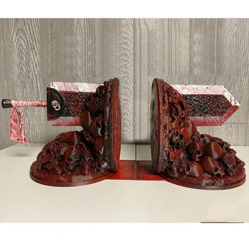 3D Berserk Bookends Dragon Slayer Įsiutę Bookends Dekoratyvinis Dervos Amatų Ornamentu Darbalaukio Lentynoje Dekoratyvinė Skulptūra - Nuotrauka 1  
