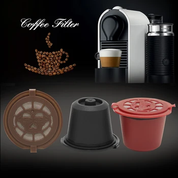 3pcs Daugkartiniai Daugkartinio naudojimo Kavos Kapsules Filtrai Nespresso Mašinos - Nuotrauka 2  