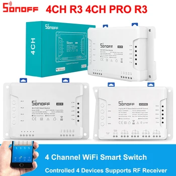 Sonoff 4CH R3 /4CH PRO R3 4 Gauja Smart WI-fi 