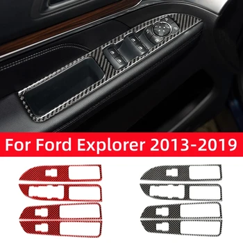 Anglies Pluošto Ford Explorer 2013-2019 Automobilių Aksesuarų, Interjero Automobilio Langų Pakėlimo Valdymo Skydo Apdailos Dangtelio Lipdukas, Decal - Nuotrauka 1  