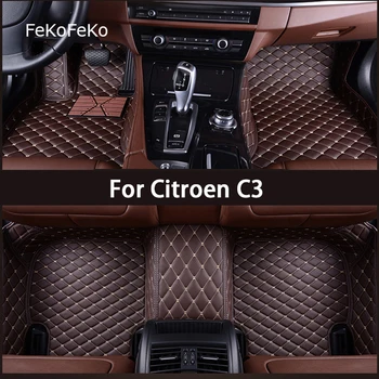 FeKoFeKo Custom Automobilių Grindų Kilimėliai Citroen C3 Koja Coche Reikmenys, Kilimai - Nuotrauka 1  