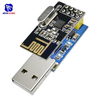 CH340T USB Serial Port 8 Pin NRF24L01 Bevielio ryšio Modulis Mikrovaldiklis Imtuvas Siųstuvas už Arduino - Nuotrauka 1  