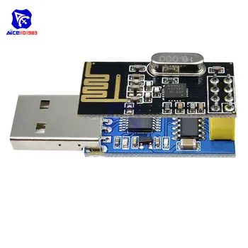 CH340T USB Serial Port 8 Pin NRF24L01 Bevielio ryšio Modulis Mikrovaldiklis Imtuvas Siųstuvas už Arduino - Nuotrauka 2  