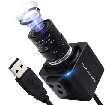 ELP MJPEG 30 kadrų per sekundę 3840x2160 4K USB Webcam 2.8-12mm Vadovas Varifocus Objektyvas, CMOS IMX317 Pramonės Mašinos Vizija Mini Usb Kamera - Nuotrauka 1  