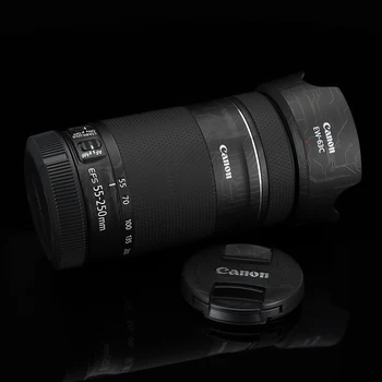 SLR objektyvą apsauginės plėvelės Canon EF-S 55-250 f4-5.6 IS STM Objektyvas Gynėjas Anti-scratch Lipdukas Lipdukas Objektyvas Wrap Filmas - Nuotrauka 2  
