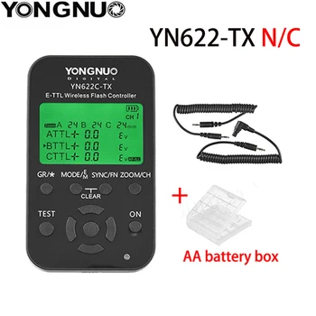 Yongnuo YN-622C-TX/YN-622N-TX YN622 LCD Belaidžio e-TTL Blykstės Valdiklis 1/8000s Flash Trigger Siųstuvas Canon Nikon DSLR - Nuotrauka 1  
