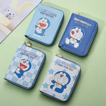 Naujas Doraemon Kortelė, Maišelis Mielas Animacinių filmų monetos rankinėje Jingle Katė Piniginės Vyrų ir Moterų Mėlyna Riebalų Žmogus Anti-Demagnetization Kortelės turėtojas - Nuotrauka 1  