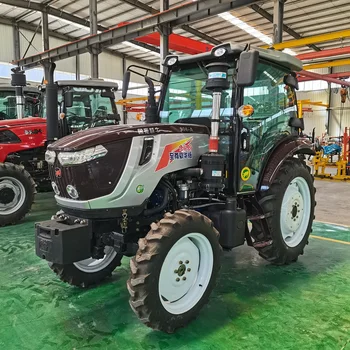 90hp 4WD Aukštos Kokybės žemės Ūkio Traktorių Su Kabina - Nuotrauka 2  