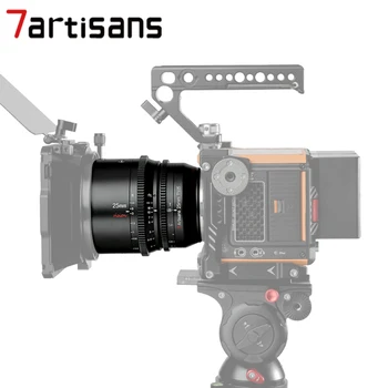 7artisans 25mm 35mm 50mm T1.05 Vizija Kino Objektyvą Canon RF Fuji X 