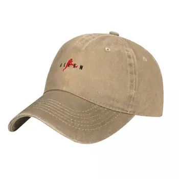 Oro Allen (Raudona+Juoda) Dangtelis Kaubojaus Skrybėlę paplūdimio skrybėlę trucker bžūp skrybėlės beisbolo kepurė Hat mergina vyriški - Nuotrauka 2  