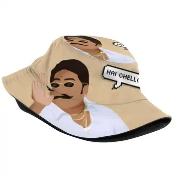 Muthupandi-Ghilli Modelio Kepurės Lauko Skrybėlę Nuo Saulės Bžūp Muthupandi Ghilli Kollywood Prakash Raj Vijay Villan Tamilų Filmą Pop Kultūra - Nuotrauka 2  