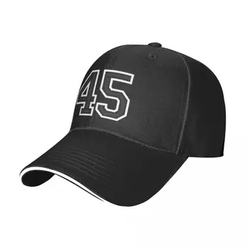Naujas 45 Black Džersis Sporto Numerį keturiasdešimt penkių Futbolo 45 Beisbolo kepuraitę žvejybos kepurės Skrybėlės Prekės ženklo Vyras Kepurės vyriškos Kepurės Moterims - Nuotrauka 2  