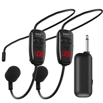 UHF Handheld Microphone Galvos nešioti & Rankiniai Galvos Bevielio Mikrofono Įkrovimo Galvos Bevielis Mikrofonas Balso Sustiprinimo Į - Nuotrauka 2  