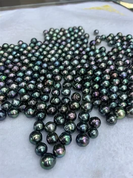 1piece druska jūros perlas netoli apvalios juodos 10/11mm prarasti karoliukų, skirta 