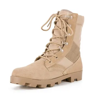 Aukštos viršų batai, Dykuma batai Armijos žalioji lauko vaikščiojimo batai Kamufliažas kovoti su Lauko batai mokymo batai D442 - Nuotrauka 1  