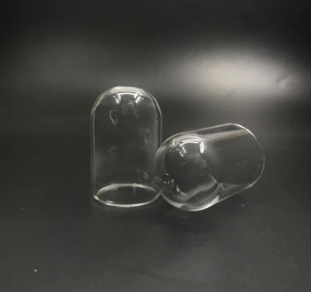 20pcs/daug 38x25mm vamzdelio formos, su skyle stiklo pasaulyje stiklo buteliukas pakabukas karoliai, stiklo noras butelis išvadas pakabukai 