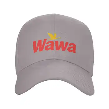 Wawa Logotipas Mados kokybės Džinsinio audinio kepurė Megzta kepurė Beisbolo kepuraitę - Nuotrauka 2  