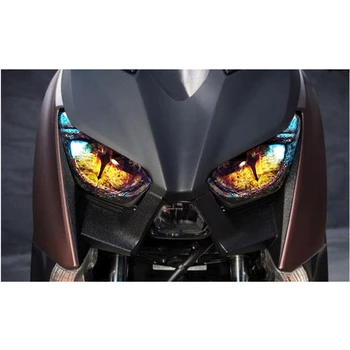 Motociklų Aksesuarų priekinis žibintas Apsaugos Lipdukas, priekinis žibintas Lipdukas, skirtas Yamaha Xmax 300 Xmax 250 2017 2018 - Nuotrauka 2  