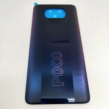 Už Xiaomi Poco X3 NFC Baterijos Dangtelį Galinių Durelių Būsto Atveju POCO X3 Pro Nugaros Skydelio Baterijos Dangtelis Su Klijais - Nuotrauka 1  
